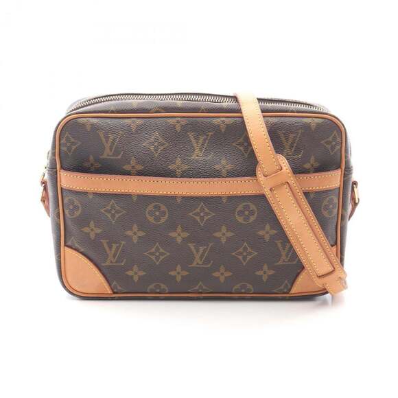 LOUIS VUITTON Brown Monogram Leather Shoulder Bag